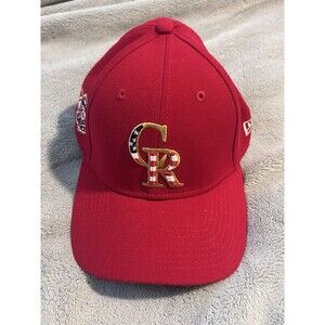 Colorado Rockies MLB We The People  4th Of July Stretch Fitted Hat Small - Med